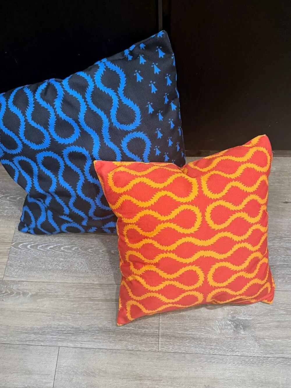 Westwood Style Pattern Squiggle cushions